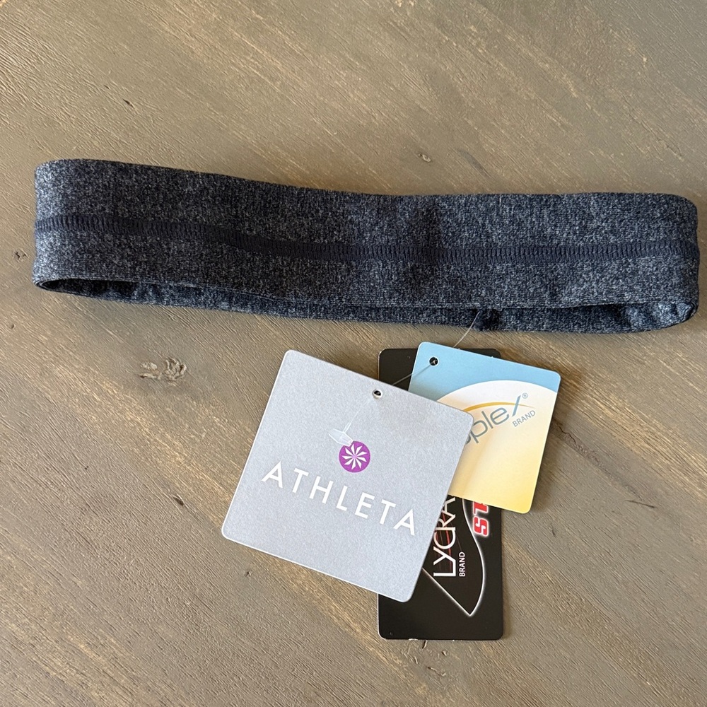Athleta Dark Charcoal Stretch Headband NWT